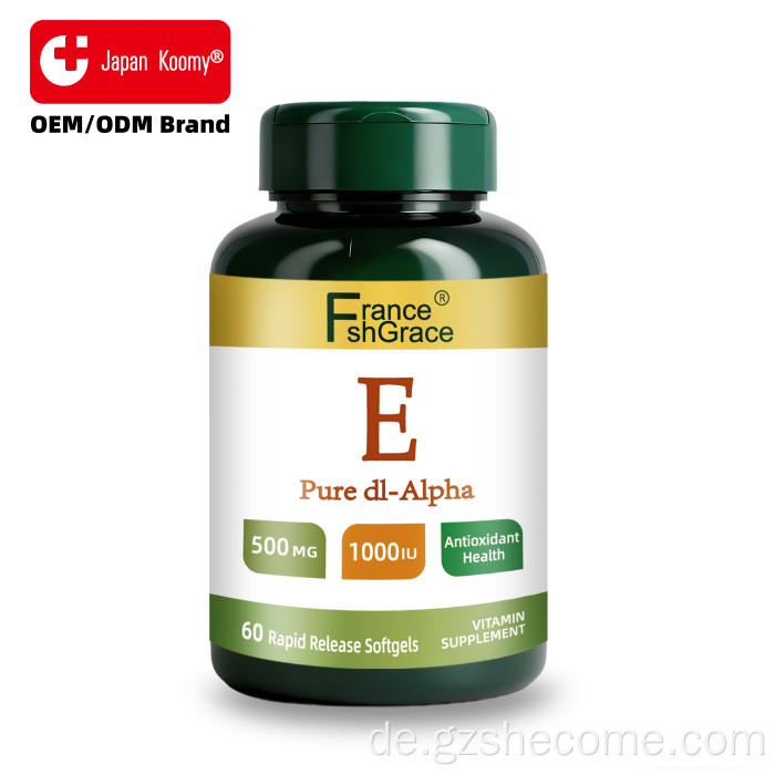 Shecome Vitamin E Softgels unterstützen die Gesundheit des Immunsystems